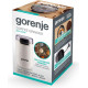 Gorenje Кавомолка роторна 150Вт, об'єм зерен-45г, 3 ступеня помолу, пластик/метал, білий