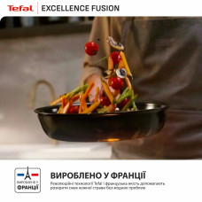 Tefal Сковорода Tefal Excellence Fusion,24см, алюміній, нержавіюча сталь, бакеліт, чорний
