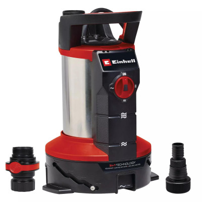 Einhell Насос дренажний Einhell GE-DP 7935 N-A LL ECO 790Вт, 19500л/год, вис. 9м, глиб. 7м, нержавіюча сталь, 6.25кг