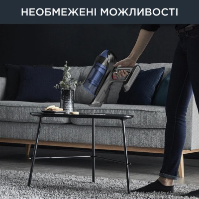 Rowenta Пилосос безпровідний X-Force Flex 12.60 Auto Aqua, 320Вт, чорно-синій