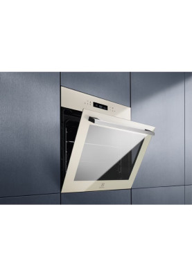Electrolux Духова шафа електрична, 72л, A+, дисплей, конвекція, шампань
