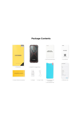 Doogee Смартфон Blade 10 Pro 6.56" 6/256ГБ, 2SIM, 5150мА рік, чорно-червоний