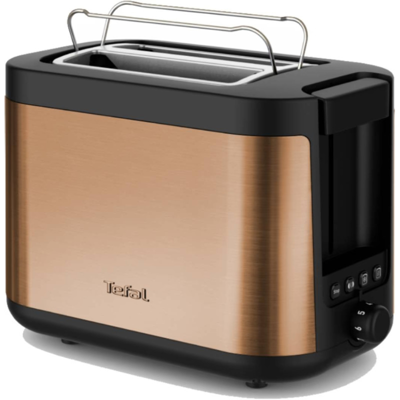 Tefal Тостер Tefal Coppertinto 850Вт, розморожування, метал, бронзовий