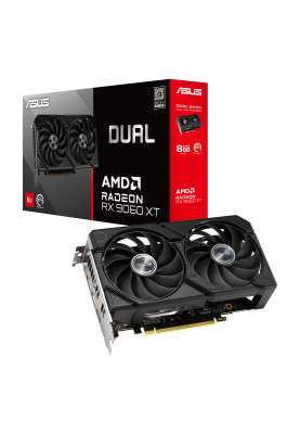 ASUS Відеокарта Radeon RX 9060 XT 8GB GDDR6 DUAL-RX9060XT-8G