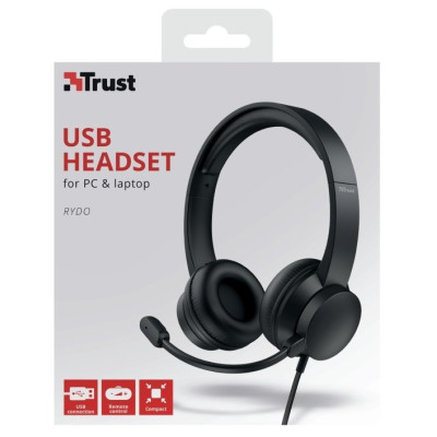 Trust Rydo On-Ear USB Black