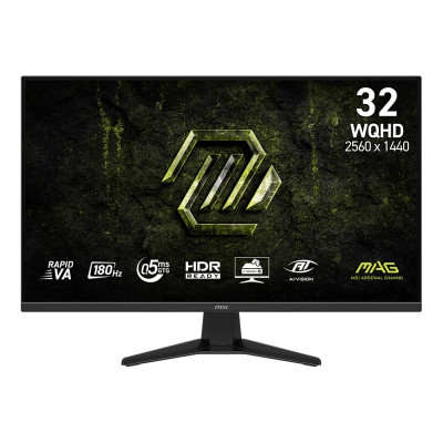 MSI Монітор MSI 31.5` MAG 325QF-E18V 2xHDMI, DP, Audio, VA, 2560x1440, 180Hz, 0.5ms, sRGB 109%, AdaptiveSync