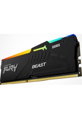 Kingston Пам'ять до ПК DDR5 5200 16GB KIT (8GBx2) FURY Beast RGB