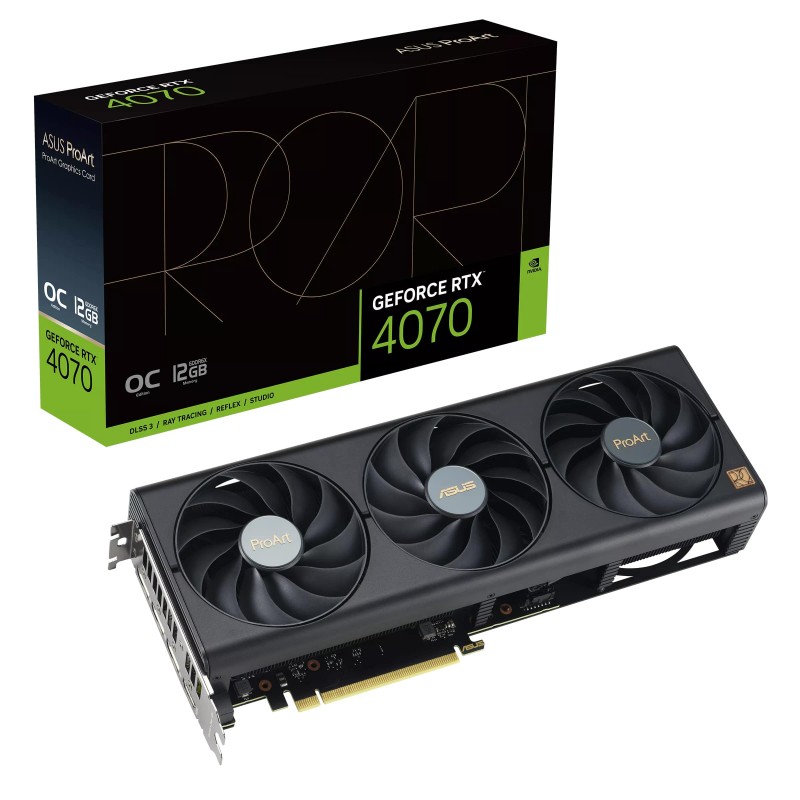 ASUS Відеокарта GeForce RTX 4070 12GB GDDR6X PROART OC PROART-RTX4070-O12G