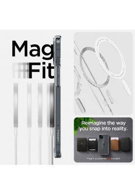 Spigen Чохол для Apple iPhone 15 Ultra Hybrid MagFit, Graphite