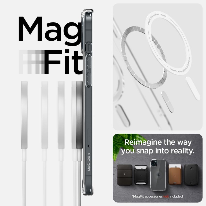 Spigen Чохол для Apple iPhone 15 Ultra Hybrid MagFit, Graphite