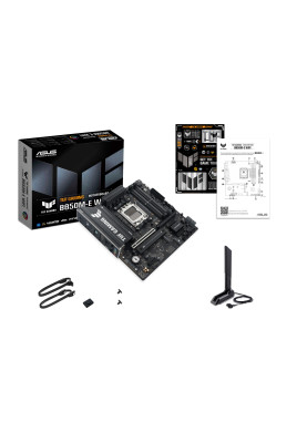 ASUS Материнська плата TUF GAMING B850M-E WIFI sAM5 B850 4xDDR5 M.2 HDMI DP WiFi BT mATX