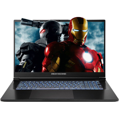Dream Machines Ноутбук Dream Machines RG5060-17 17.3QHD IPS, Intel i9-14900HX, 32GB, F1TB, NVD5060-8, DOS, чорний