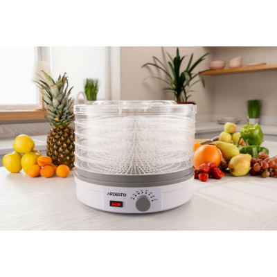 ARDESTO Сушарка для продуктів FDB-5320, 245Вт, піддонів -5x3см, діаметр-32см, макс-70°С, рег.темп, пластик , білий ARDESTO Сушарка для продуктів FDB-5320, 245Вт, піддонів -5x3см, діаметр-32см, макс-70°С, рег.темп, пластик , білий