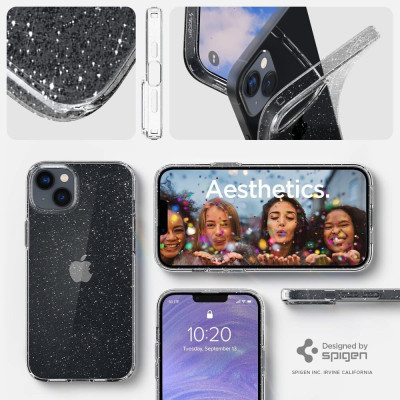 Spigen Чохол для Apple iPhone 14 Liquid Crystal Glitter, Rose Quartz