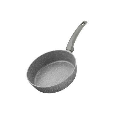 ARDESTO Сковорідка Gemini Gourmet з кришкою 24 см, сірий мармур, алюміній