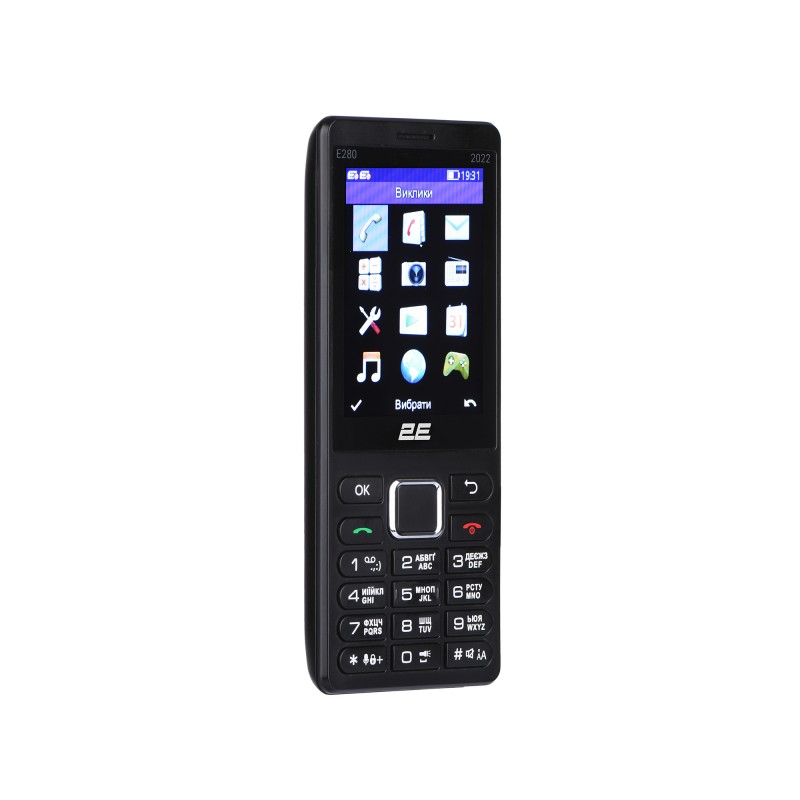 2E Мобільний телефон E280 2022 Dual SIM Black