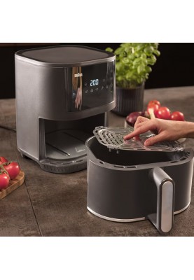 Braun Мультипіч MultiFry 3 1500Вт, чаша-4,3л, сенсорне кер., 7 авто. програм, пластик, чорний