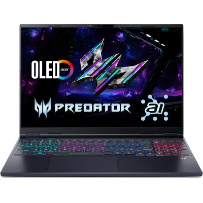 Acer Ноутбук Acer Predator Helios Neo 16S PHN16S-I51 16" OLED, Intel U9-386H, 64GB, F2TB, NVD5060-8, Lin, чорний