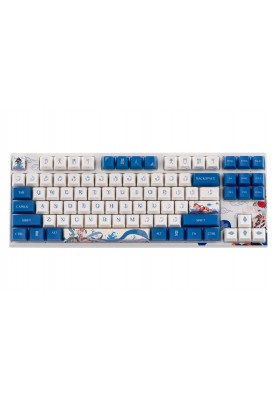 Varmilo Клавіатура механічна Varmilo VEA87 Lovebirds-I 87Key, Cherry Mx Red, USB-A, EN, White Led, синій