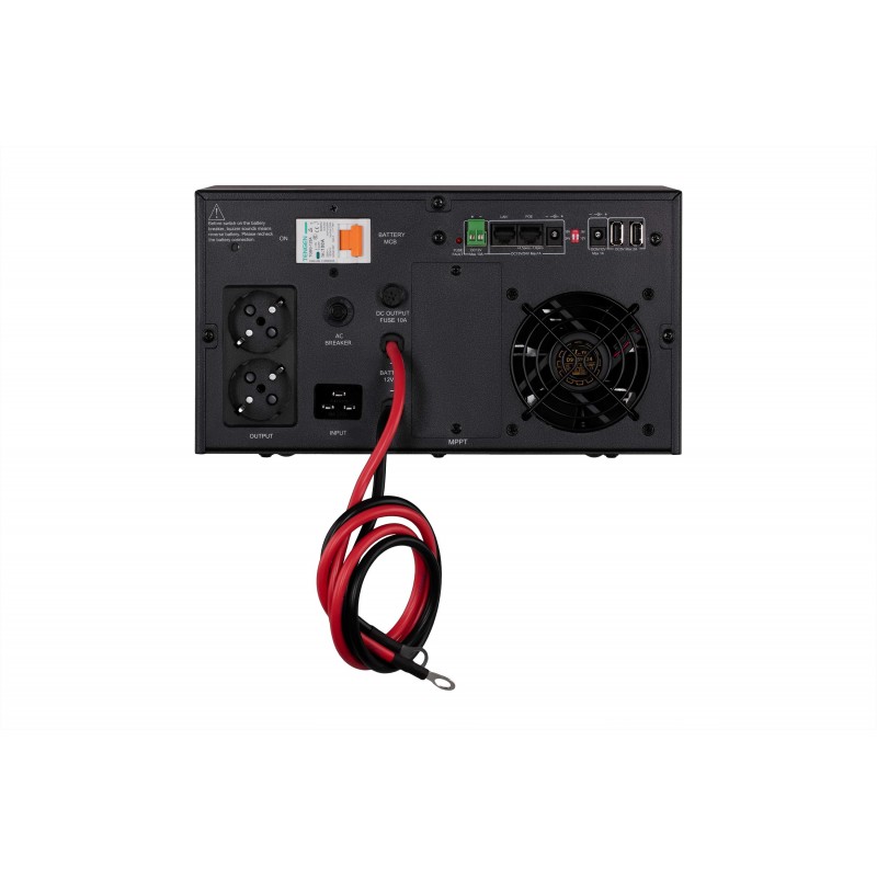 2E Інвертор 2E HI1600, 1600W, 24V - 230V, LCD, AVR, 2xSchuko + DC output