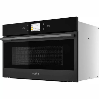 Whirlpool Мікрохвильова піч вбудована, 31л, електронне упр., 1000Вт, гриль, дисплей, конвекція, чорний