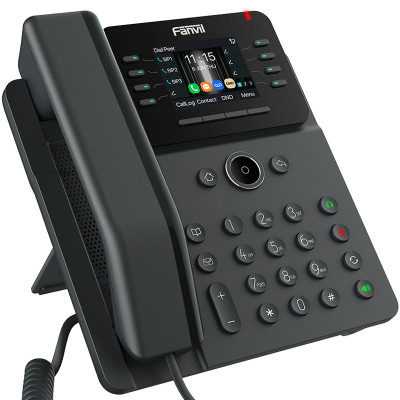 Fanvil Телефон IP V62W 2xGE LAN, BT5.4, VPN L2TP, Wi-Fi, 12 SIP line, 21 DSS клавіш, SW Linux, PoE, 2.8" кольоровий дисплей, чорний