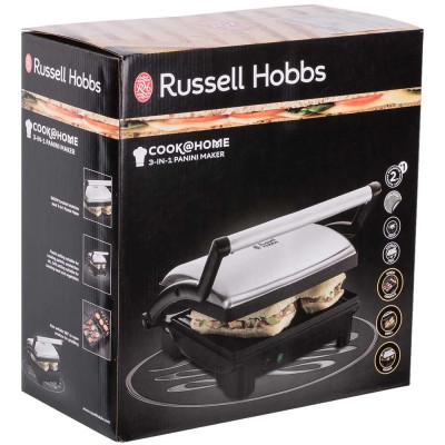 Russell Hobbs Електрогриль 17888-56 Cook at Home 3in1 Panini Russell Hobbs Електрогриль 17888-56 Cook at Home 3in1 Panini