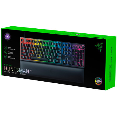 Razer Клавіатура ігрова Huntsman V2 Purple Switch USB RU Black