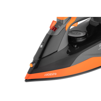 ARDESTO Утюг IR-C2233-GR, 2200Вт, 340мл, керам. підошва, чорно-оранжевий