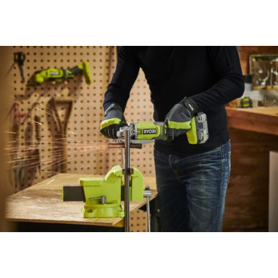 Ryobi Шліфмашина кутова акумуляторна ONE+ RAG18125-1C40S 125мм 18В 1х4А·год 9000об·хв 2.2кг сумка
