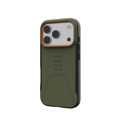 UAG Чохол UAG для iPhone 17 Pro, Civilian MagSafe, Olive/Orange