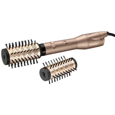 BaByliss Фен-щітка Babyliss Big Hair Dual, 650Вт, 2 режими, хол. обдув, кераміка, золотистий BaByliss Фен-щітка Babyliss Big Hair Dual, 650Вт, 2 режими, хол. обдув, кераміка, золотистий