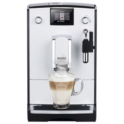 Nivona Кавомашина CafeRomatica, 2,2л, зерно+мелена, ручний капуч, авторецептів -5, сіро-чорний