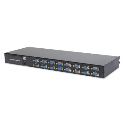 Digitus Консоль 16-port KVM & Touchpad, US keyboard, 17" TFT