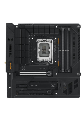 ASUS Материнcька плата TUF GAMING B760M-BTF WIFI s1700 B760 4xDDR5 M.2 HDMI DP Wi-Fi BT mATX