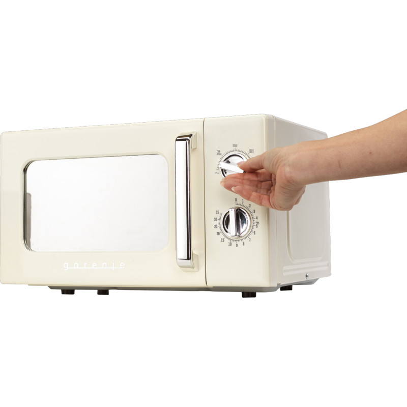 Gorenje Мікрохвильова піч Gorenje, 20л, мех. керув., 700Вт, гриль, бежевий