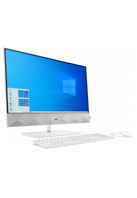 HP Персональний комп'ютер-моноблок Pavilion 27UHD IPS AG/Intel i7-10700T/16/1000F/NVD1650-4/kbm/DOS/White