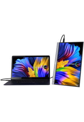 ASUS Монітор портативний 15.6" ZenScreen MQ16AH mHDMI, 2xUSB-C, OLED, 1ms, DCI-P3 100%, HDR10, Cover