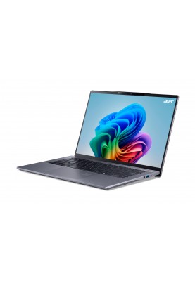 Acer Ноутбук Swift Go 14 AI SFG14-01 14.5" WQXGA IPS, Quallcomm X1P-42100, 16GB, F1TB, UMA, Win11, сірий