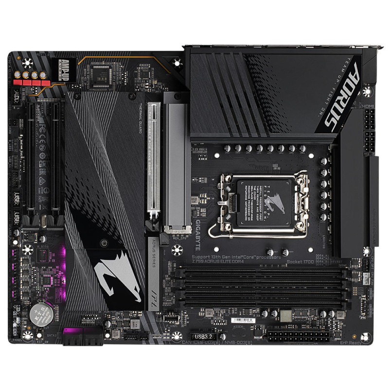Gigabyte Материнська плата Z790 AORUS ELITE DDR4 s1700 Z790 4xDDR4 M.2 HDMI ATX