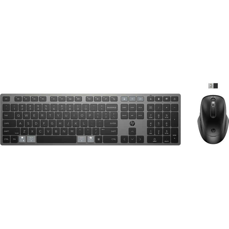 HP Комплект клавіатура та миша НР 720 Multi-Device Rechargeable, BT, EN/UK, чорний