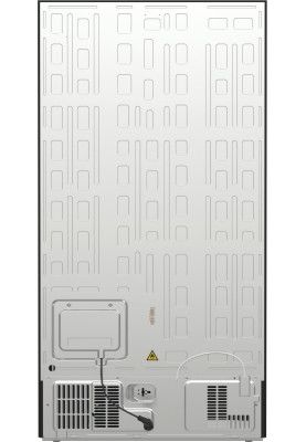 Gorenje Холодильник SBS, 179х70х92см, 2 двері, 376(190)л, А++, NF+, Інв., Зона св-ті, диспенсер, генератор льоду, Зовн. Диспл, чорний