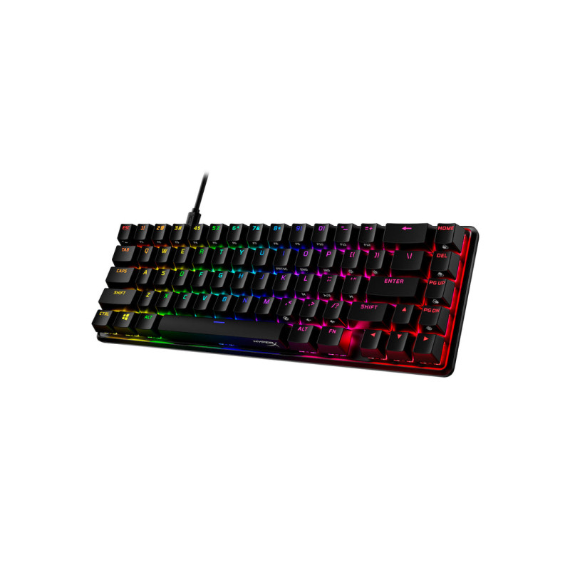 HyperX Клавіатура механічна Alloy Origins 65 67key, Red, USB-A, EN/UA, RGB, чорний