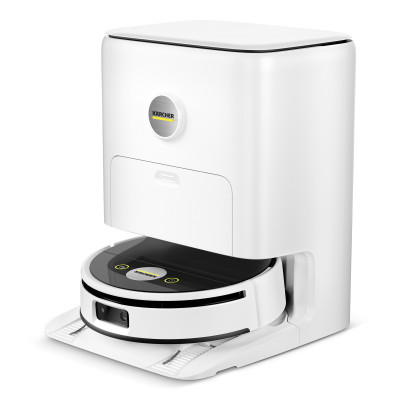 Karcher Робот-пилосос RVF 7 Comfort, вологе прибирання, конт пил -0.25л, вода -0.30л, Bluetooth зарядна станція, білий