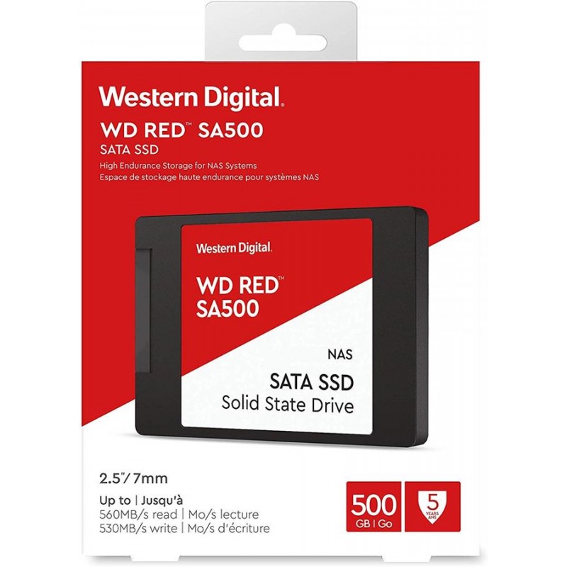 WD Накопичувач SSD 2.5" 500GB SATA Red