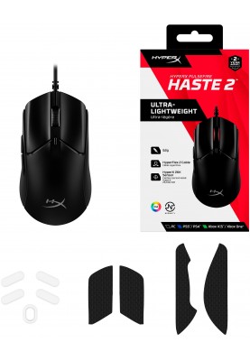 HyperX Миша Pulsefire Haste 2 USB, Black