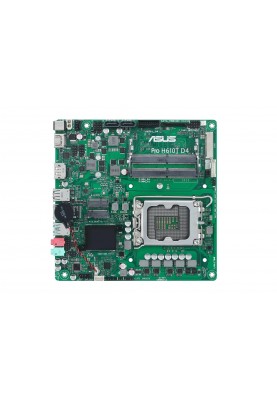 ASUS Материнська плата PRO H610T D4-CSM s1700 H610 2xDDR4 M.2 HDMI DP LVDS Thin mITX