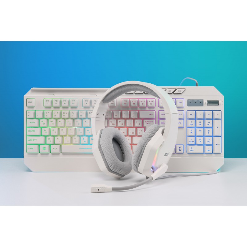 2E Gaming Клавіатура KG315 RGB USB White Ukr