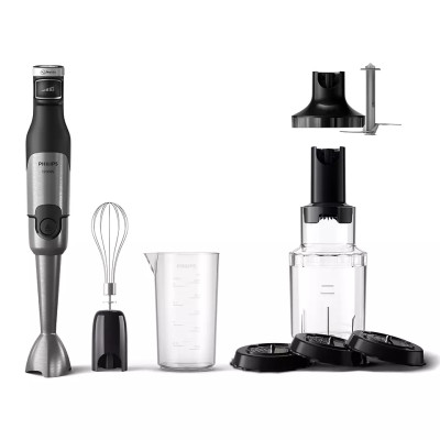 Philips Блендер заглибний Series 5000, 1200Вт, 4в1, чопер XL, спіралайзер, чорний