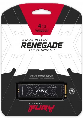 Kingston Твердотільний накопичувач SSD M.2 4TB Fury Renegade NVMe PCIe 4.0 4x 2280